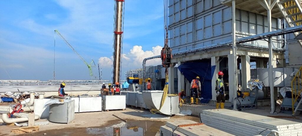 RTO (regenerative thermal oxidizer) installation site, Surabaya