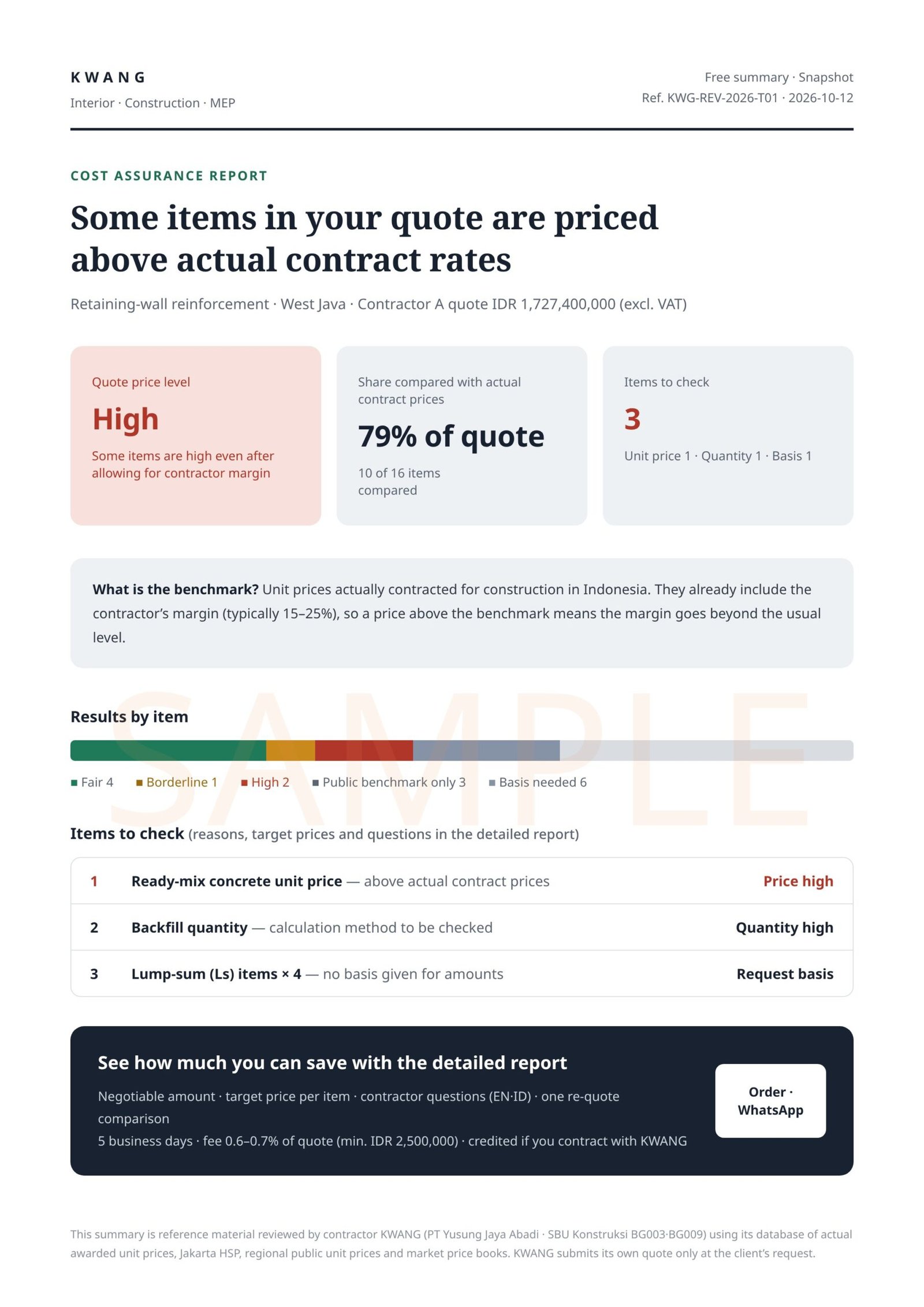Free summary sample