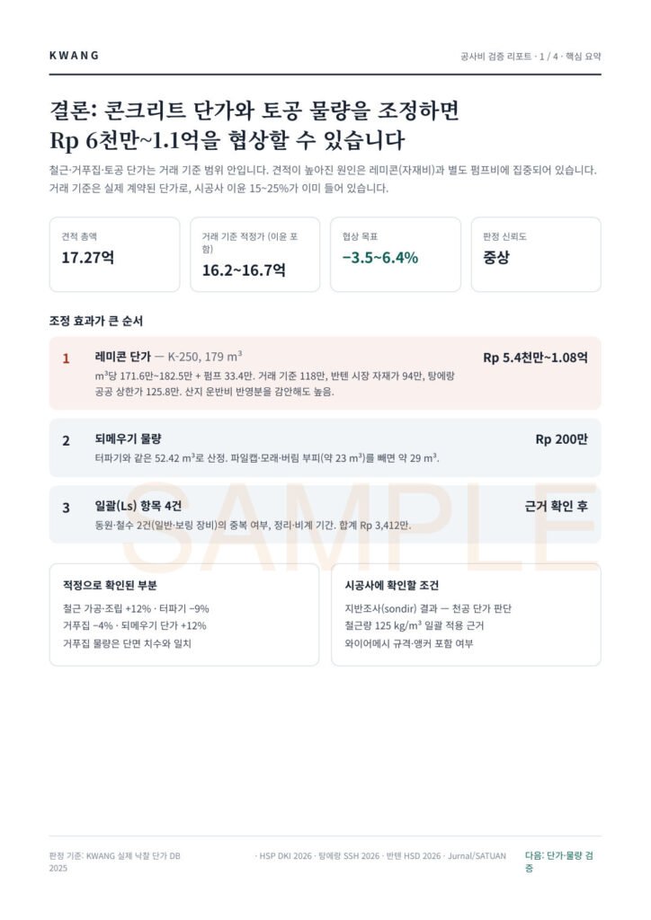 견적닥터 샘플 리포트