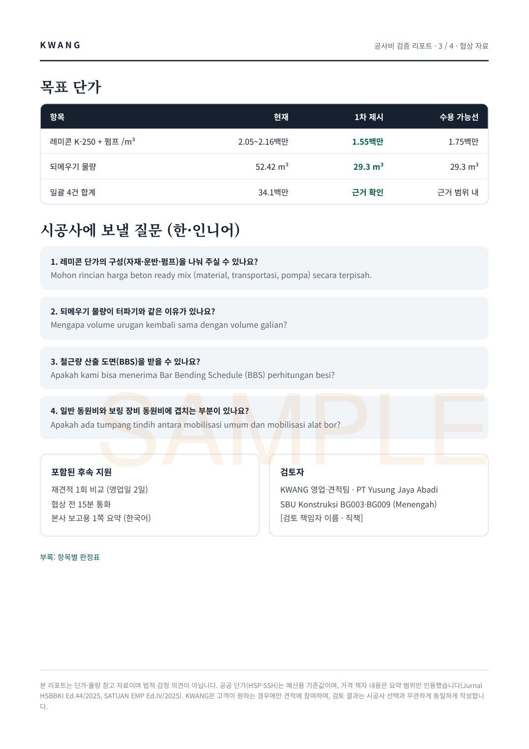 ③ 네고 자료 샘플